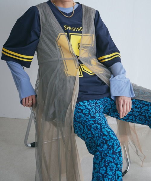 【セール】レイヤードチュールワンピース（ワンピース）｜ROSE BUD（ローズバッド）