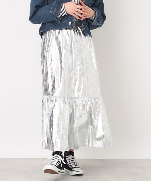 THE SHOP TK (ザ ショップ ティーケー )の「◆ギャラクシースカート【手洗い可】(スカート・レディース・シルバー・12/13)」の6枚目の写真