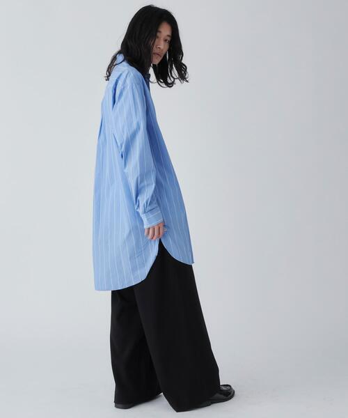 セール】WEGO/ストライプロングシャツ（シャツ/ブラウス）｜THE