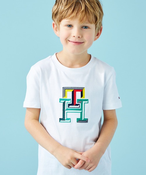   総柄 Tシャツ キッズ トミーヒルフィガー 男の子 総柄 Tシャツ キッズ トミーヒルフィガー 男の子 TOMMY HILFIGER