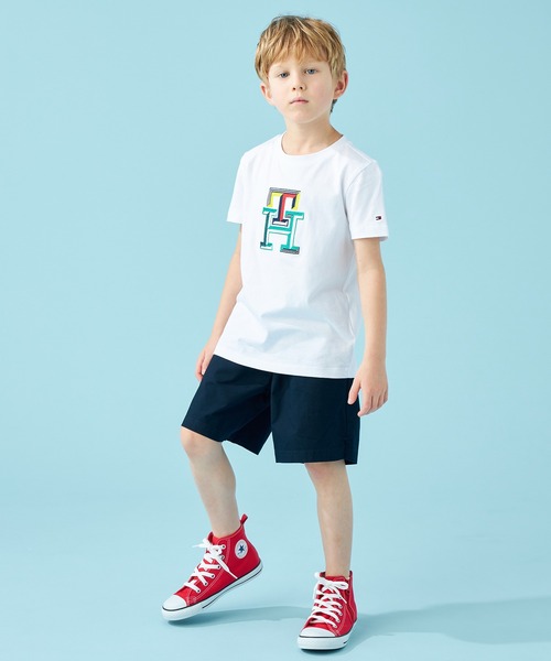   総柄 Tシャツ キッズ トミーヒルフィガー 男の子 1874109790.jpg?1681117635