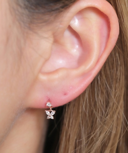 Peony(ピオニー)の「【Peony/ピオニー】/サージカルステンレス 316L 0.8mm ワンポイントモチーフピアス(ピアス(両耳用)・レディース・ゴールド系3/ゴールド系その他3/シルバー系その他3/ゴールド系その他/シルバー系その他/ゴールド系その他5/ゴールド系4/ゴールド系5/ゴールド系1・FREE)」の9枚目の写真