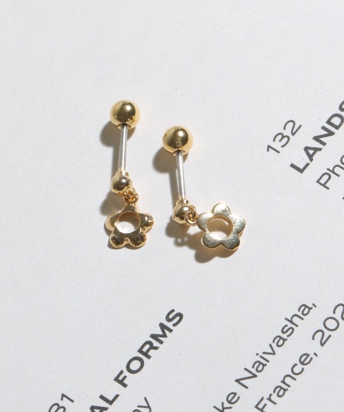 Peony(ピオニー)の「【Peony/ピオニー】/サージカルステンレス 316L 0.8mm ワンポイントモチーフピアス(ピアス(両耳用)・レディース・ゴールド系3/ゴールド系その他3/シルバー系その他3/ゴールド系その他/シルバー系その他/ゴールド系その他5/ゴールド系4/ゴールド系5/ゴールド系1・FREE)」の12枚目の写真