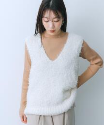HEYUMM | チュールテープニットベスト(ベスト)