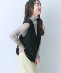 HEYUMM | HEYUMM　チュールテープニットベスト(ベスト)