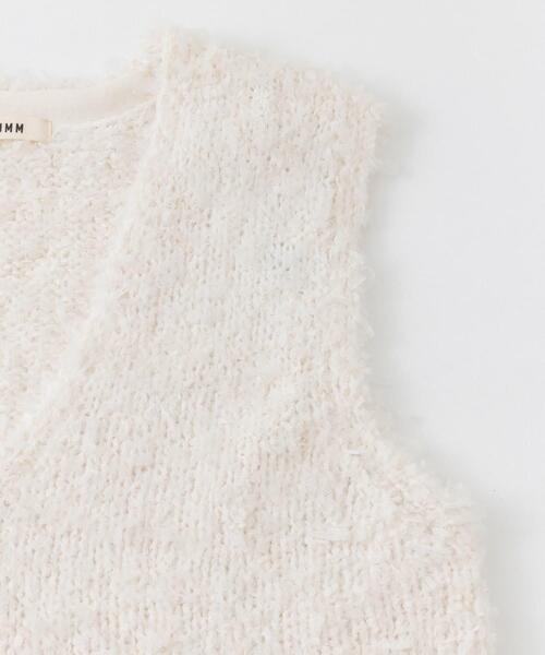 HEYUMM（ヘユム）の「チュールテープニットベスト（ベスト・レディース・ブラック/アイボリー/グレー・ONE）」の15枚目の写真