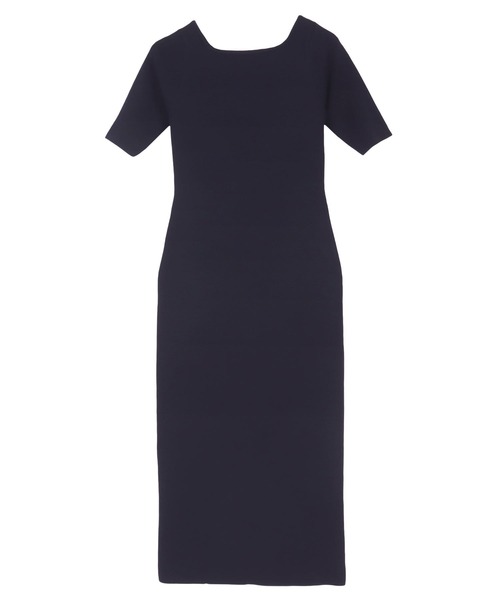 KOBE LETTUCE（コウベレタス）の「[ 岡部あゆみさんコラボ ]　選べるタイプとサイズスクエアボートネックニットワンピース（ワンピース・レディース・クリーム/アイボリー系/ブラウン系/ブラック/ブルーグレー/モカ/ブラック系/ブルー系/ピンク系/ライトピンク/ホワイト/ホワイト系/ネイビー系/ネイビー・S/S1/M1/M）」の21枚目の写真