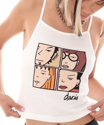 Basic Pleasure Mode（ベーシックプレジャーモード）の「【Basic Pleasure Mode】JANE TANK / 【ベーシックプレジャーモード】ロゴプリントキャミソール（キャミソール）」