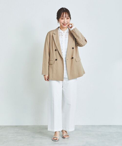 le.coeur blanc(ルクールブラン)の「カットワークレースシャツ(シャツ/ブラウス・レディース・ブラック/オフホワイト・38)」の10枚目の写真