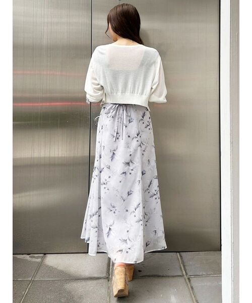 MERCURYDUO（マーキュリーデュオ）の「ラメシアー5分袖カーディガン（カーディガン/ボレロ・レディース・オフホワイト/ベビーピンク/ブルー・FREE）」の16枚目の写真