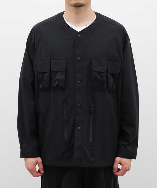 f/ce.pertexウォータープルーフテクニカルカーディガンLブラウン F/CE. PERTEX WATERPROOF TECHNICAL CARDIGAN / エフシーイー