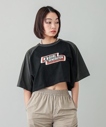 X-girl | GIRL GENERATION LOGO B/B WIDE TEE(Tシャツ/カットソー)