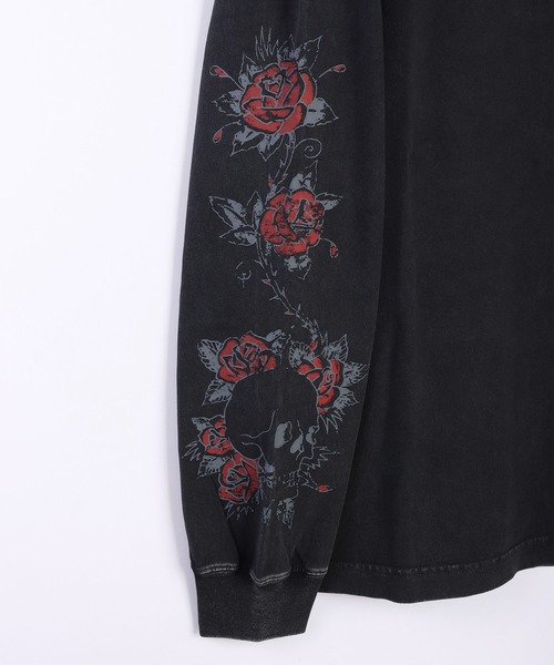 Ed Hardy（エドハーディー）の「EdHardy ピグメント加工ロンTEE（Tシャツ/カットソー・メンズ・グレー系その他/チャコール/ブラック/ブラック系その他/ブラック系その他2/グレー系その他2・M/L）」の7枚目の写真