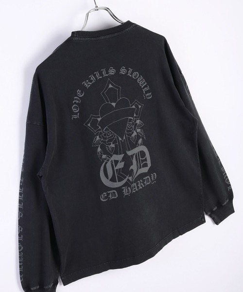 カタリスト×エドハーディー ロンT ブラック 2 210111eh05