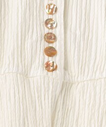 6（ロク）の「＜6(ROKU)＞プリーツ モチーフ シャツ（シャツ/ブラウス