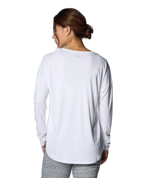 UNDER ARMOUR(アンダーアーマー)の「UAテック ロングスリーブTシャツ(トレーニング/レディース)(Tシャツ/カットソー・レディース・ホワイト・M/L/S/XL)」の3枚目の写真