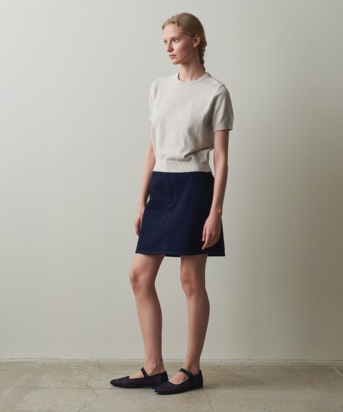ニット セーター 「Steven Alan」ハーフスリーブ ニット レディース Steven Alan（スティーブンアラン）の「＜Steven Alan＞ハーフ