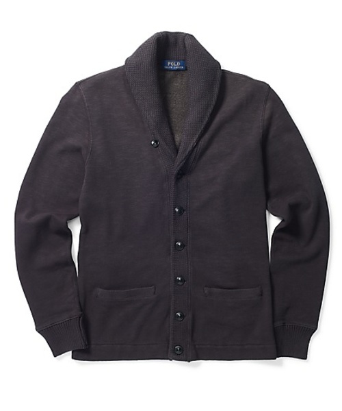 POLO RALPH LAUREN(ポロ ラルフ ローレン)の「コットンブレンドフリース カーディガン(カーディガン/ボレロ・メンズ・ブラック・MEDIUM/X-LARGE/X-SMALL/LARGE/SMALL)」の1枚目の写真