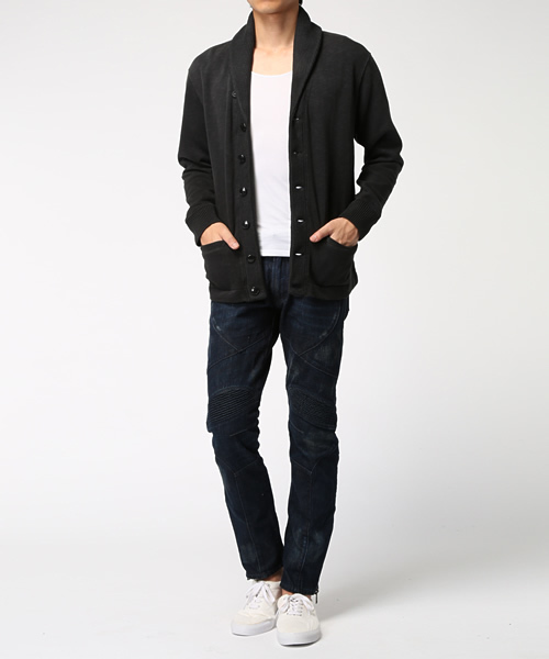 POLO RALPH LAUREN(ポロ ラルフ ローレン)の「コットンブレンドフリース カーディガン(カーディガン/ボレロ・メンズ・ブラック・MEDIUM/X-LARGE/X-SMALL/LARGE/SMALL)」の5枚目の写真