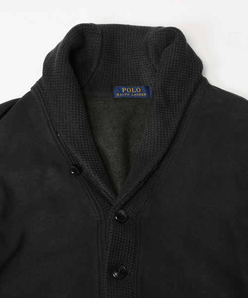 POLO RALPH LAUREN(ポロ ラルフ ローレン)の「コットンブレンドフリース カーディガン(カーディガン/ボレロ・メンズ・ブラック・MEDIUM/X-LARGE/X-SMALL/LARGE/SMALL)」の6枚目の写真