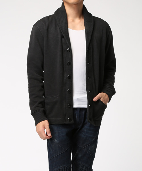 POLO RALPH LAUREN(ポロ ラルフ ローレン)の「コットンブレンドフリース カーディガン(カーディガン/ボレロ・メンズ・ブラック・MEDIUM/X-LARGE/X-SMALL/LARGE/SMALL)」の10枚目の写真