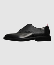 SADDLE SHOE W/ MICRO SOLE IN SOFT SPAZZOLATO W/ PEBBLE GRAIN LEATHER
