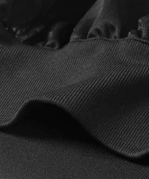 ADAM ET ROPE'（アダムエロペ）の「シアースウェットカーディガン（カーディガン/ボレロ・レディース・ブラック/ホワイト/サックスブルー・FREE）」の10枚目の写真