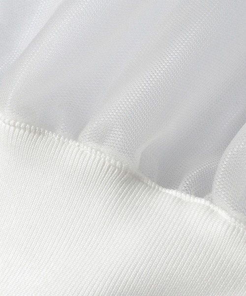 ADAM ET ROPE'（アダムエロペ）の「シアースウェットカーディガン（カーディガン/ボレロ・レディース・ブラック/ホワイト/サックスブルー・FREE）」の8枚目の写真