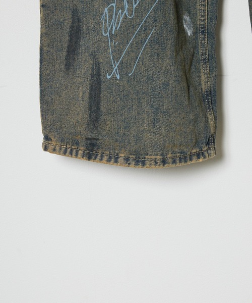 Theater code(シアターコード)の「washed paint denim pants / ウォッシュド ペイント デニムパンツ(デニムパンツ・メンズ・ブルー・2/3)」の7枚目の写真