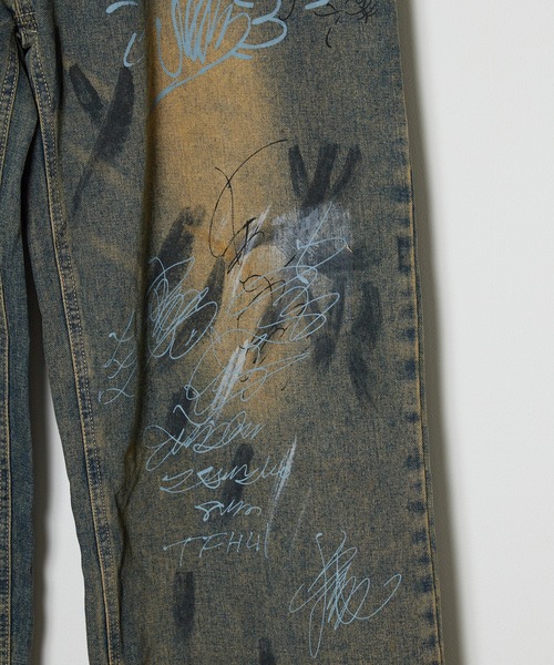 Theater code(シアターコード)の「washed paint denim pants / ウォッシュド ペイント デニムパンツ(デニムパンツ・メンズ・ブルー・2/3)」の8枚目の写真