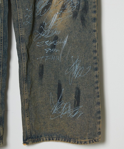 Theater code(シアターコード)の「washed paint denim pants / ウォッシュド ペイント デニムパンツ(デニムパンツ・メンズ・ブルー・2/3)」の9枚目の写真