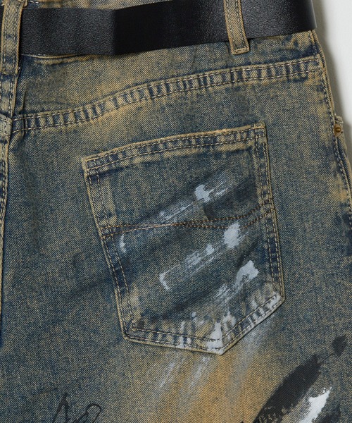 Theater code(シアターコード)の「washed paint denim pants / ウォッシュド ペイント デニムパンツ(デニムパンツ・メンズ・ブルー・2/3)」の10枚目の写真