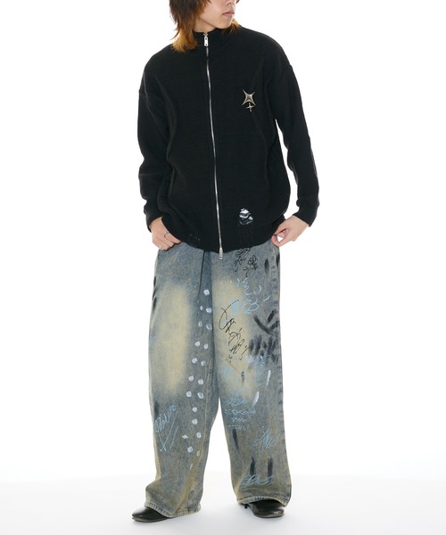 Theater code(シアターコード)の「washed paint denim pants / ウォッシュド ペイント デニムパンツ(デニムパンツ・メンズ・ブルー・2/3)」の14枚目の写真
