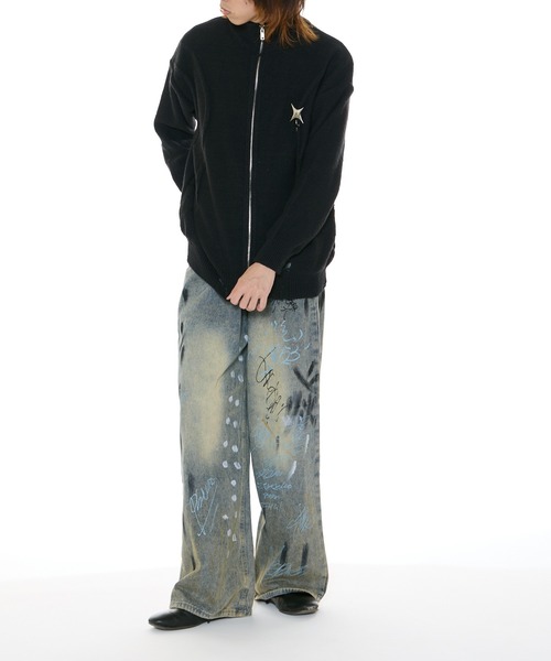 Theater code(シアターコード)の「washed paint denim pants / ウォッシュド ペイント デニムパンツ(デニムパンツ・メンズ・ブルー・2/3)」の16枚目の写真