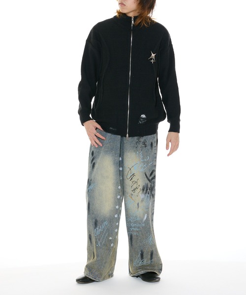 Theater code(シアターコード)の「washed paint denim pants / ウォッシュド ペイント デニムパンツ(デニムパンツ・メンズ・ブルー・2/3)」の17枚目の写真