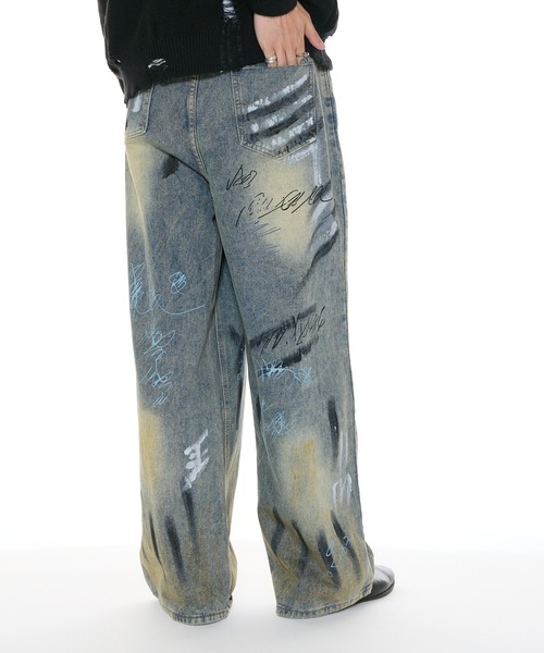 パンツ unmapped Washed out script jeans NO MAINTENANCE - 【残りわずか】Drifter Denim | ACRMTSM ONLINE STORE