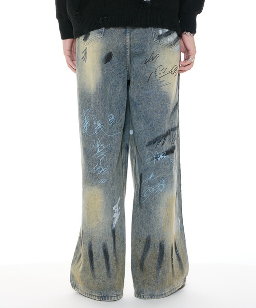 Theater code(シアターコード)の「washed paint denim pants / ウォッシュド ペイント デニムパンツ(デニムパンツ・メンズ・ブルー・2/3)」の22枚目の写真