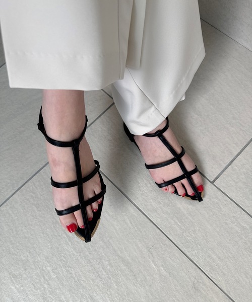 y/m by misato（イムバイミサト）の「メタルポイントサンダル（サンダル・レディース・シルバー/ブラック・SMALL/MEDIUM/LARGE）」の8枚目の写真