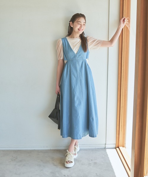 mysty woman（ミスティウーマン）の「ラメシアーギャザースリーブプルオーバー　119180（Tシャツ/カットソー・レディース・グレイッシュブルー/チャコールグレー/オフホワイト/オレンジ・FREE）」の8枚目の写真