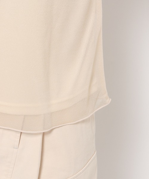 mysty woman（ミスティウーマン）の「ラメシアーギャザースリーブプルオーバー　119180（Tシャツ/カットソー・レディース・グレイッシュブルー/チャコールグレー/オフホワイト/オレンジ・FREE）」の14枚目の写真