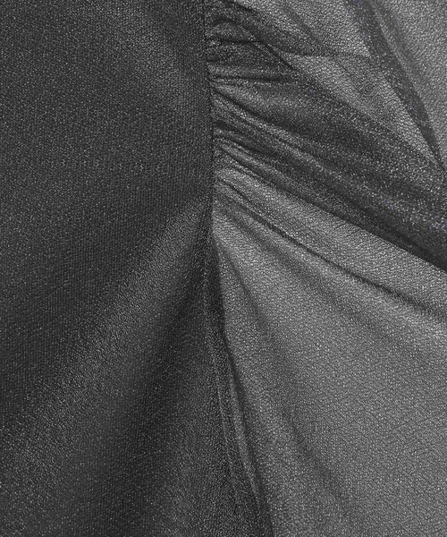 mysty woman（ミスティウーマン）の「ラメシアーギャザースリーブプルオーバー　119180（Tシャツ/カットソー・レディース・グレイッシュブルー/チャコールグレー/オフホワイト/オレンジ・FREE）」の11枚目の写真