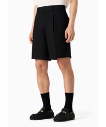 EMPORIO ARMANI | 【エンポリオ アルマーニ】チノバミューダパンツ ツイル ダーツ＆プリーツ(チノパンツ)