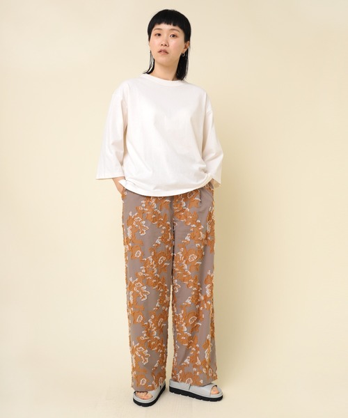 RNA-N(アールエヌエーエヌ)の「M2226 OE天竺五分袖カットソー(Tシャツ/カットソー・レディース・オレンジ/オフホワイト/ブラック/ライトブルー・MEDIUM)」の17枚目の写真