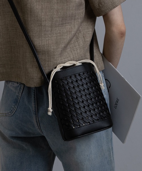 pumpkin port（パンプキンポート）の「メッシュ編み ミニショルダー BAG（ショルダーバッグ・レディース・モカ/ベージュ/グリーン/ホワイト/ブラック・FREE）」の3枚目の写真