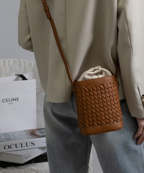 pumpkin port（パンプキンポート）の「メッシュ編み ミニショルダー BAG（ショルダーバッグ・レディース・モカ/ベージュ/グリーン/ホワイト/ブラック・FREE）」の4枚目の写真