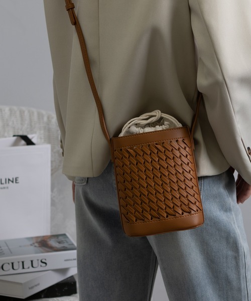 pumpkin port（パンプキンポート）の「メッシュ編み ミニショルダー BAG（ショルダーバッグ・レディース・モカ/ベージュ/グリーン/ホワイト/ブラック・FREE）」の12枚目の写真