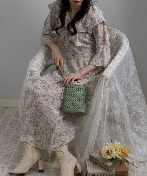 pumpkin port（パンプキンポート）の「メッシュ編み ミニショルダー BAG（ショルダーバッグ・レディース・モカ/ベージュ/グリーン/ホワイト/ブラック・FREE）」の11枚目の写真