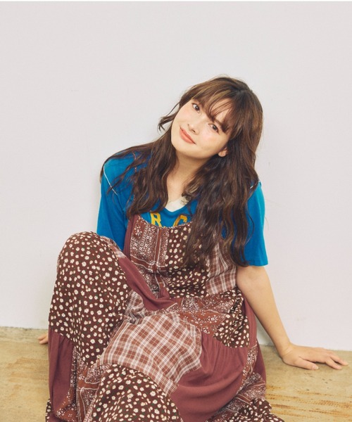 anoco no oheya ワンピース anoco no oheya（アノコノオへヤ）の「patchwork onepiece