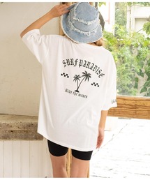 anap mimpi | パームツリー　チェッカーデザイン　ビッグ 半袖 Tシャツ(Tシャツ/カットソー)