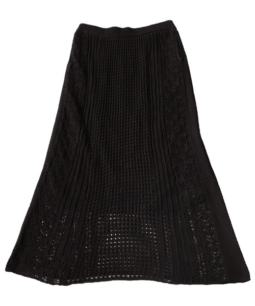 （ELISABETTA FRANCHI）透かし編みニットスカート 透かし編みニットスカート（スカート）｜antiqua（アンティカ